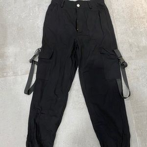 black cargo pants